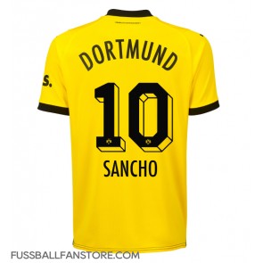 Borussia Dortmund Jadon Sancho #10 Replik Heimtrikot 2023-24 Kurzarm